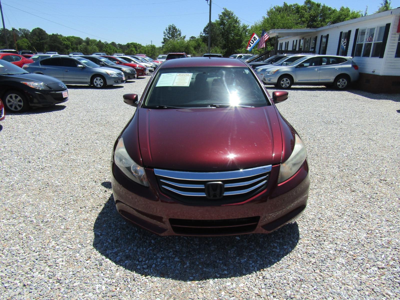 2012 Maroon /Tan Honda Accord (1HGCP2F35CA) , Automatic transmission, located at 15016 S Hwy 231, Midland City, AL, 36350, (334) 983-3001, 31.306210, -85.495277 - Photo #1